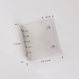 M5 Kimalteleva Kirkas PVC-Kansiotasku