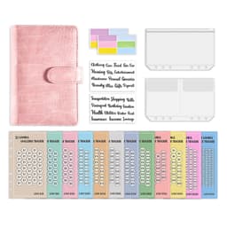 A6-budjettikansio käteissetelöpusseilla Vaaleanpunainen