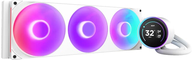 NZXT Kraken 420 Elite V2 CPU vattenkylare (vitt)