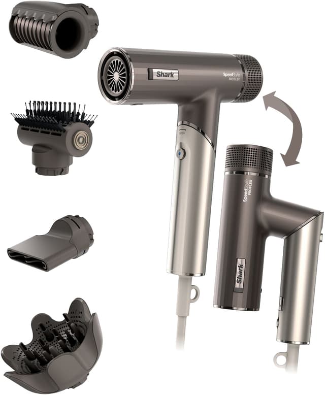 Shark Speedstyle Pro Flex hårtork HD542EU (Mocha-silver)