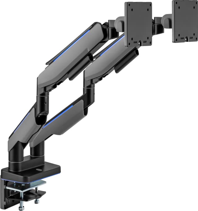 Essentials Heavy-Duty RGB Dual Gamingmonitorarm