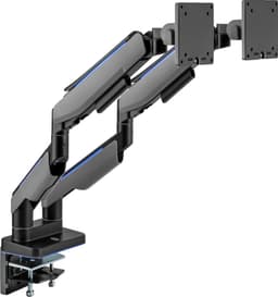 Essentials Heavy-Duty RGB Dual Gamingmonitorarm (svart)