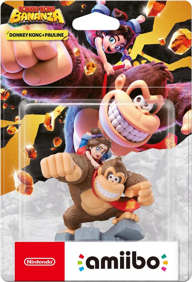 Nintendo Amiibo-karaktär- Donkey Kong Bananza - Donkey Kong & Pauline