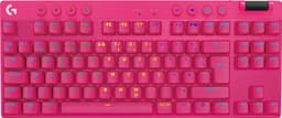 Logitech G PRO X TKL Lightspeed Tactile trådløst gamingtastatur (pink)