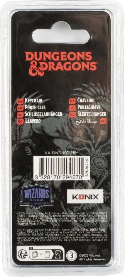 Konix Dungeons and Dragons mimic nøkkelhank - Elkjøp