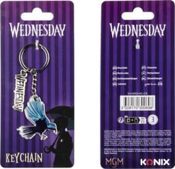 Konix Wednesday nøkkelring (Crow)