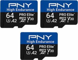 PNY PRO Elite High Endurance microSD-kort 64 GB (3-pack)