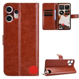 SKALO Nothing CMF Phone 2 Pro PU-læder Flip Cover - Brun - Brun