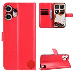 SKALO Nothing CMF Phone 2 Pro PU-læder Flip Cover - Rød - Rød