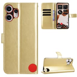 SKALO Nothing CMF Phone 2 Pro PU-læder Flip Cover - Guld - Guld