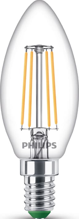 Philips Ultra Efficient B35 LED-pære 1,2W E14