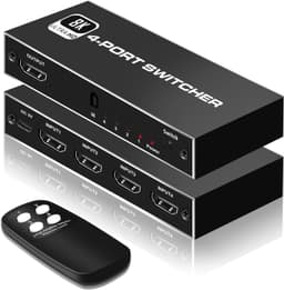 NÖRDIC HDMI 2.1 -kytkin 4-1 8K60Hz 4K144Hz 48Gbps