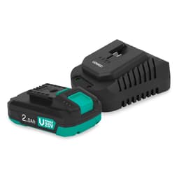 VONROC VPower 20V Startpaket – 2.0Ah Batteri & Snabbladdare – Litiumjon – 86W – CD835AA