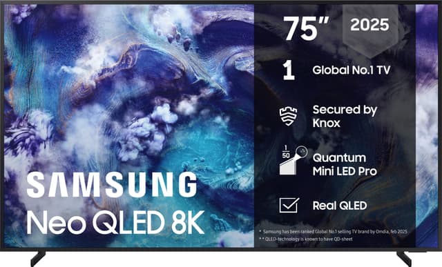 75" QN900F Neo QLED 8K MiniLED Smart TV (2025)