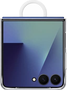 Samsung Galaxy Z Flip 7 silikondeksel med ring (gjennomsiktig)