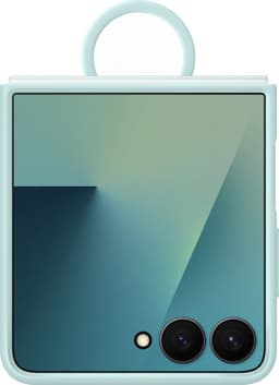 Samsung Galaxy Z Flip 7 silikondeksel med ring (mint)