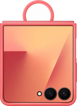 Samsung Galaxy Z Flip 7 silikone cover med ring (rød)