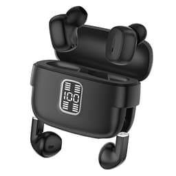 2 par trådlösa hörlurar Bluetooth 5.3 in-ear sporthörlurar brusreducering Svarta