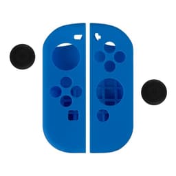 Silikonecover kompatibelt med Nintendo Switch + tommelfingergrebsbeskytter - blå