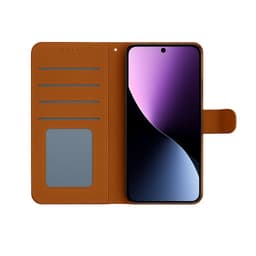 Snapcase Samsung A26 leather wallet 4 card (Brown)