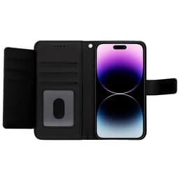 Snapcase nahkalompakko 9 kortille Iphone 16E/17E/15/14/13 (Musta)