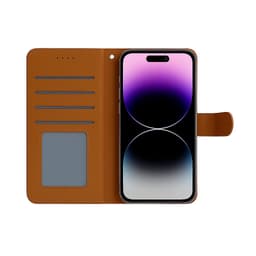 Snapcase Leather wallet 4 card Iphone 16E/15/14/13 (Brown)