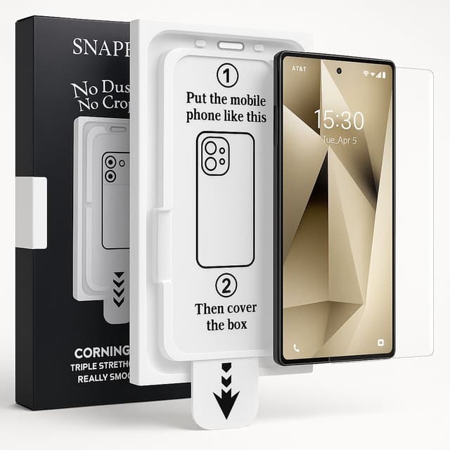 Snapcase Samsung S25 skärmskydd + installation kit (Privacy)