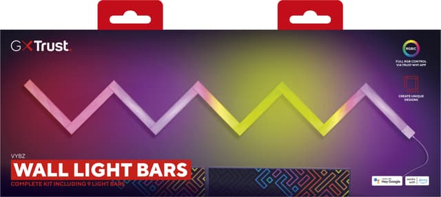 Trust GXT905 VYBZ RGBIC Væg RGB-belysning