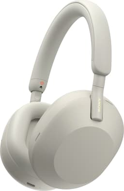 Sony WH-1000XM5 trådløse around-ear hodetelefoner (sølv/hardcase)