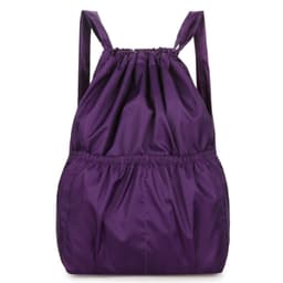 Naisten kiristysnauhareppu, nylon-matkalaukku sisätaskulla Violetti