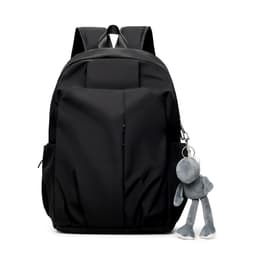 Minimalistisk ryggsekk for skole eller reise Sort
