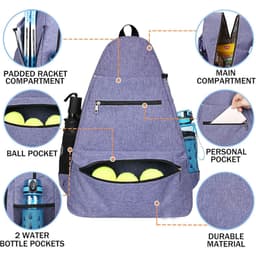Uusi urheilullinen tennismailareppu Sininen