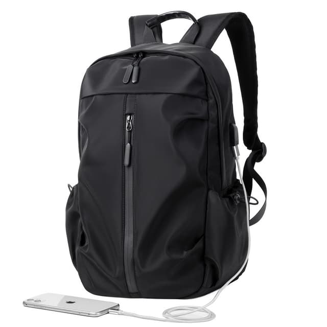 Casual Backpack Laptop 15,6 tums vattentät datorväska med USB-laddning