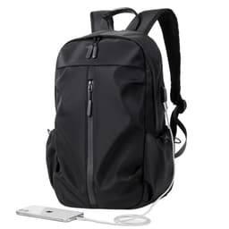 Casual Backpack Laptop 15,6 tums vattentät datorväska med USB-laddning