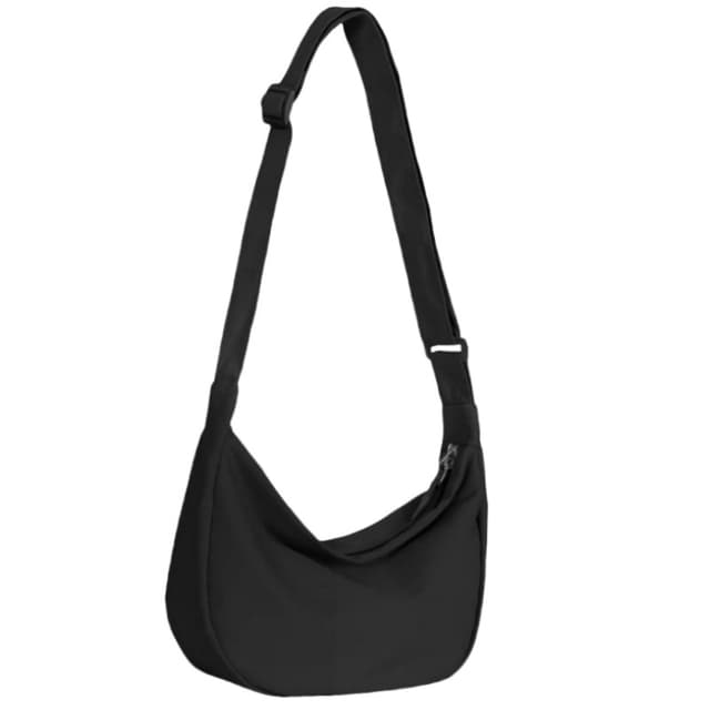 Crossbody-väska med justerbar rem - Snygg och kompakt Svart