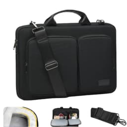 Snygg 14-tums MacBook Laptopväska - Svart Oxfordtyg