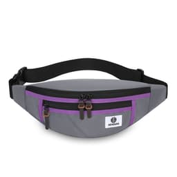 Tyylikäs harmaa Oxford-kangaskankainen vyölaukku miehille - monipuolinen kanto Harmaa