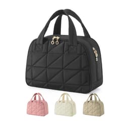 Suuri meikkilaukku, matkakosmetiikkalaukku naisille ja tytöille Musta