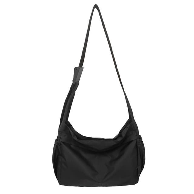 Grå axväska - rymlig och snygg tygkasse Svart