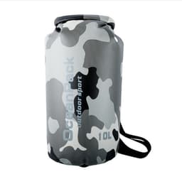 Stroppeløs utendørs camping vanntett ryggsekk - kamuflasje Grå XXL