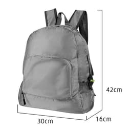Kevyt kokoontaitettava reppu, vettä hylkivä päiväretkireppu vaellukseen Harmaa M