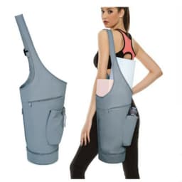 Suuri avattava joogamattolaukku pitkällä kahvalla Sininen