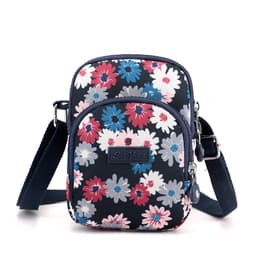 Tyylikäs nailoninen puhelinlaukku, jossa useita taskuja Monivärinen 2