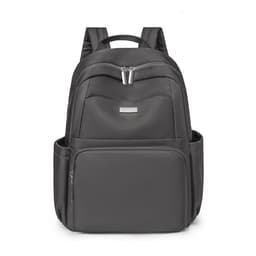 Musta nailonreppu jokapäiväiseen käyttöön Harmaa