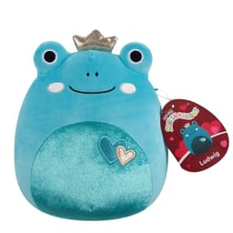 Squishmallows 19 cm sydän pehmo - Ludwig sammakko
