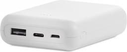 FoneKit 10K Type C backup-strømforsyning, 10 000 mAh, hvid