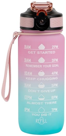 Motivation Bottle vannflaske PPNMotBtl600-Tur/BrPi(flerfarget)