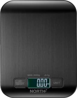 North digital kjøkkenvekt 205050 (sort)