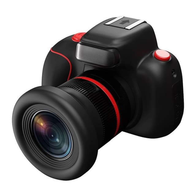 D6PRO 2,4"" digitalt zoomkamera med dobbelt objektiv 4K videooptager + 32GB TF - kort