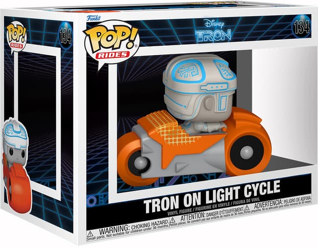 Funko POP Tron 1982 actionfigur (Tron med motorcykel)